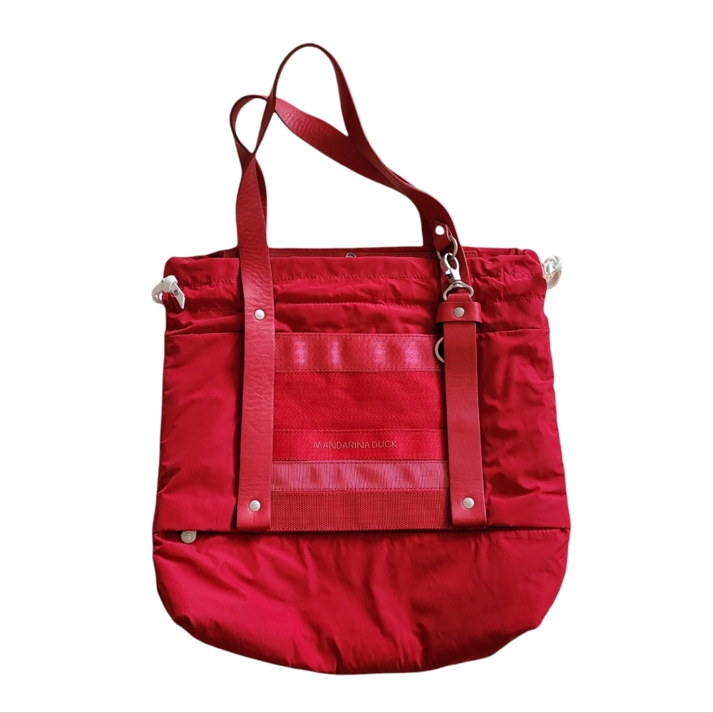 MANDARINA DUCK Drawstring CLAPS Tracolla Shoulder Bag w/Adjustable Straps